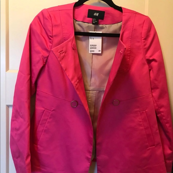 BNWT H&M Pink Blazer Size 6 - Picture 3 of 4